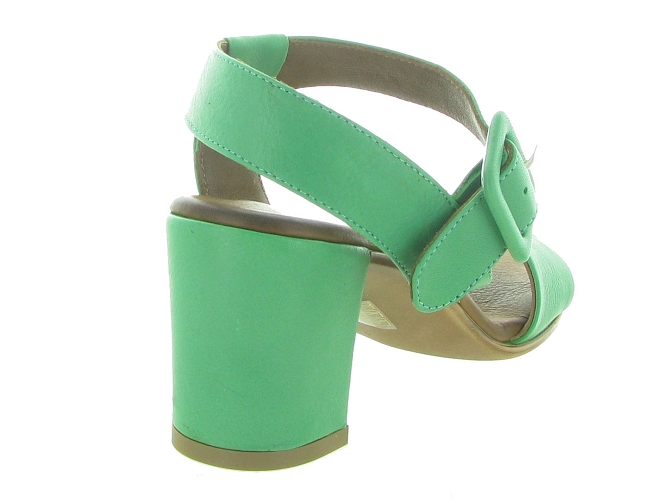 nu pieds - Cérémonie - femme - Cuir - Vert - Lune et lautre4954901_5