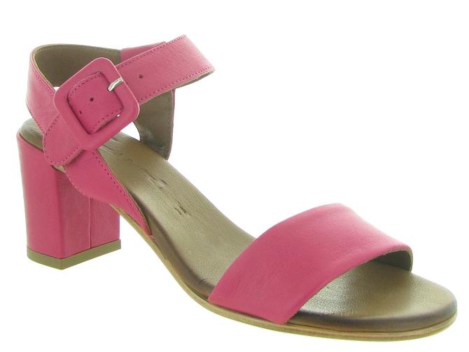 nu pieds - Cérémonie - femme - Cuir - Rose - Lune et lautre