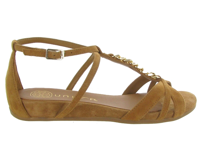 nu pieds - Cérémonie - femme - Nubuck - Marron - Unisa4958101_2