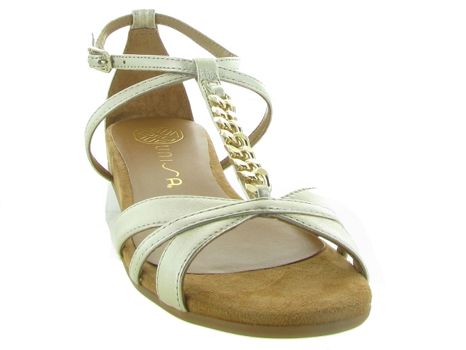 nu pieds - Cérémonie - femme - Nubuck - Or - Unisa4958102_3