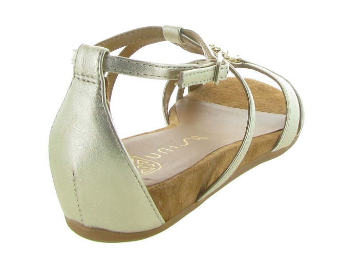 nu pieds - Cérémonie - femme - Nubuck - Or - Unisa4958102_5