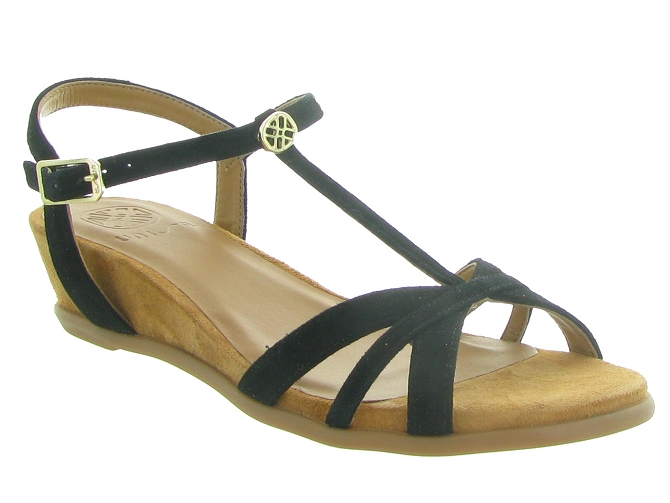 nu pieds - Cérémonie - femme - Nubuck - Noir - Unisa