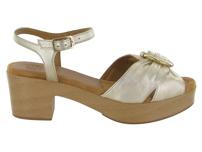 nu pieds - Cérémonie - femme - Nubuck - Or - Unisa4958301_2