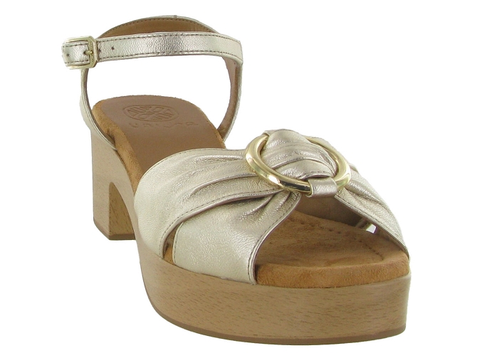 nu pieds - Cérémonie - femme - Nubuck - Or - Unisa4958301_3