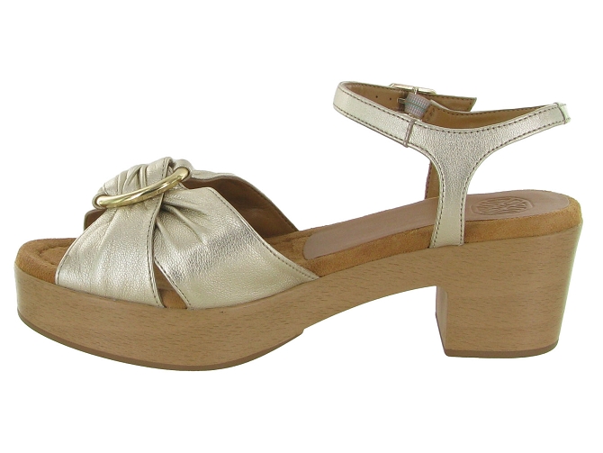 nu pieds - Cérémonie - femme - Nubuck - Or - Unisa4958301_4