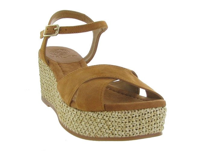 sandales et nu pieds - Casual - femme - Nubuck - Marron - Unisa4958401_3