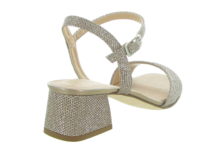 sandales et nu pieds - Cérémonie - femme - Cuir - Gris - Unisa4958502_5