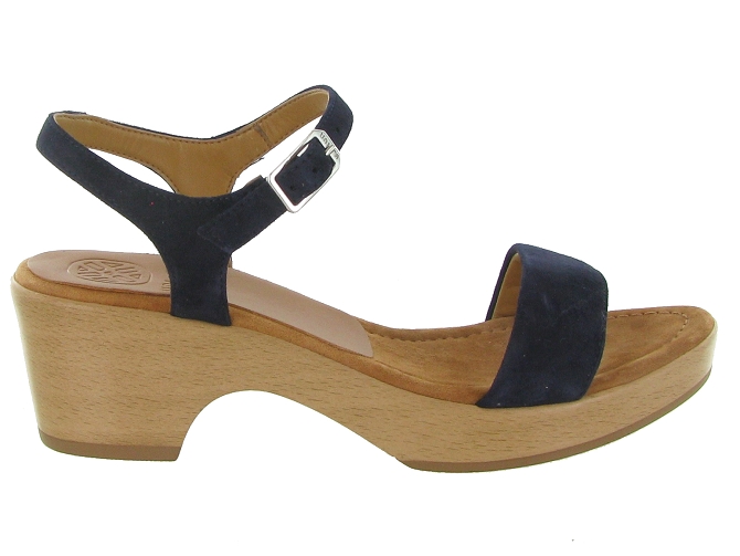 sandales et nu pieds - Casual - femme - Cuir - Bleu - Unisa4958604_2