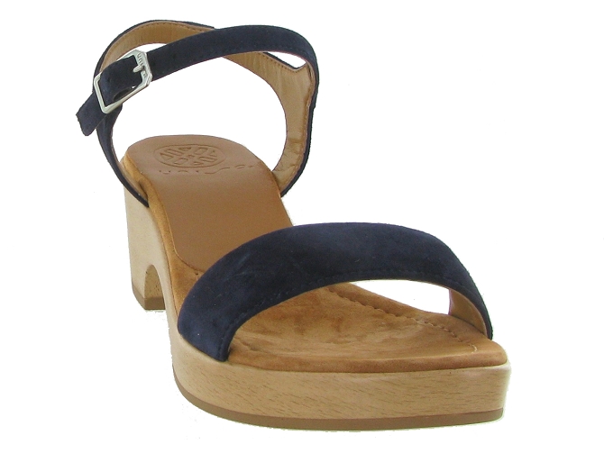 sandales et nu pieds - Casual - femme - Cuir - Bleu - Unisa4958604_3