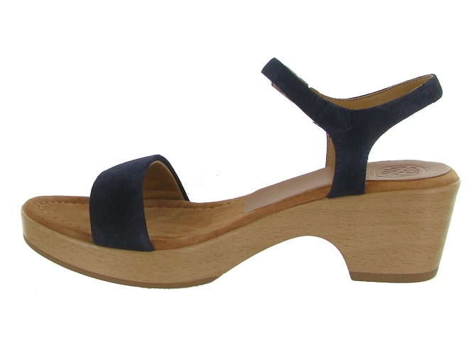 sandales et nu pieds - Casual - femme - Cuir - Bleu - Unisa4958604_4