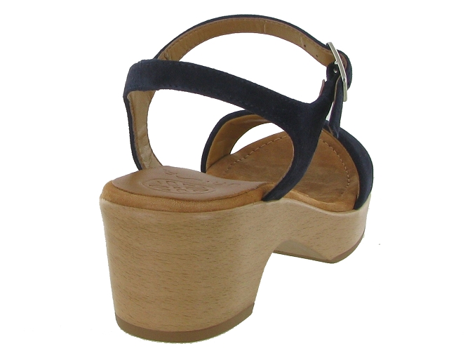 sandales et nu pieds - Casual - femme - Cuir - Bleu - Unisa4958604_5