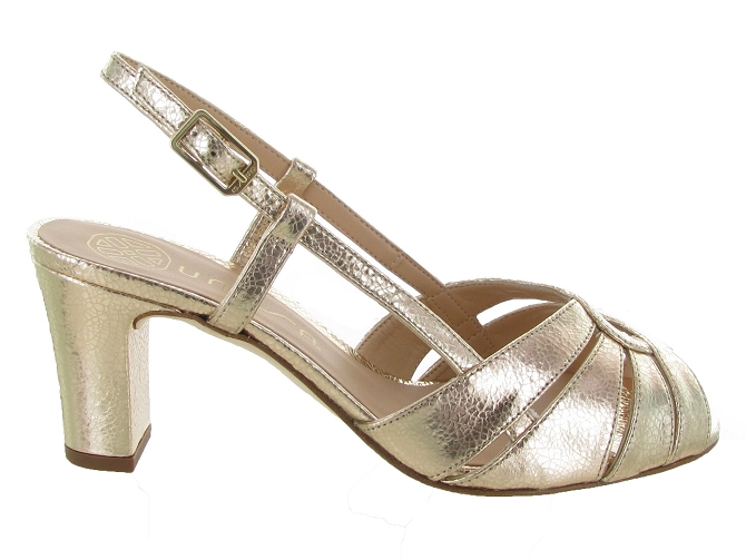nu pieds - Cérémonie - femme - Cuir - Or - Unisa4958702_2