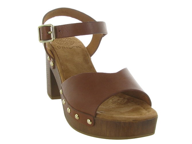 nu pieds - Casual - femme - Cuir - Marron - Unisa4958901_3