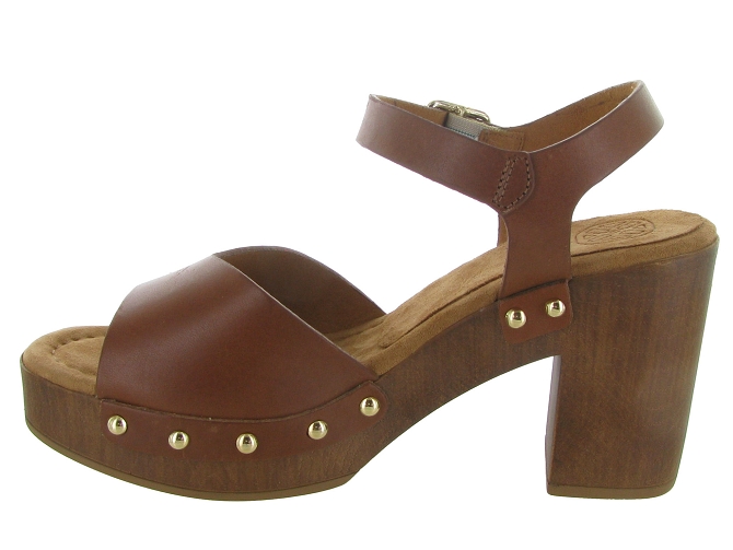 nu pieds - Casual - femme - Cuir - Marron - Unisa4958901_4