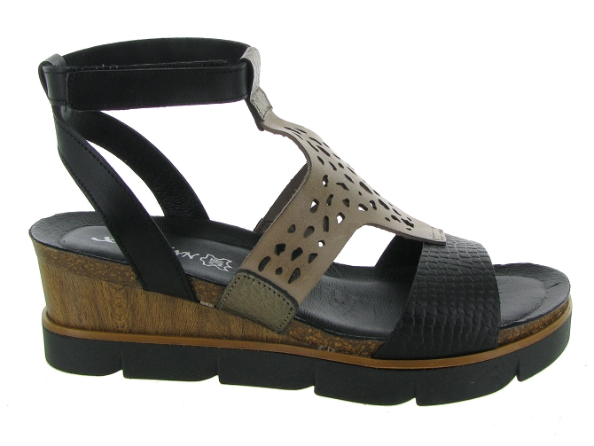 sandales et nu pieds - Casual - femme - Cuir - Noir - Xapatan4959701_2