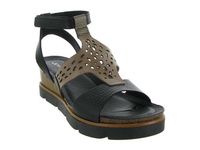 sandales et nu pieds - Casual - femme - Cuir - Noir - Xapatan4959701_3