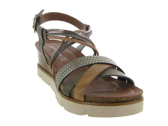 nu pieds - Casual - femme - Cuir - Kaki - Xapatan4959801_3