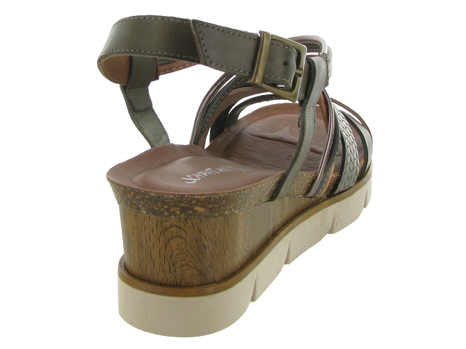 nu pieds - Casual - femme - Cuir - Kaki - Xapatan4959801_5