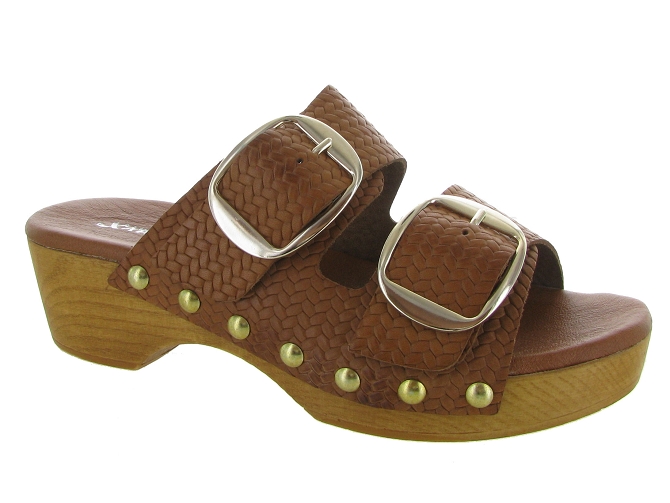 nu pieds - Mule Sabot - femme - Cuir - Marron - Xapatan