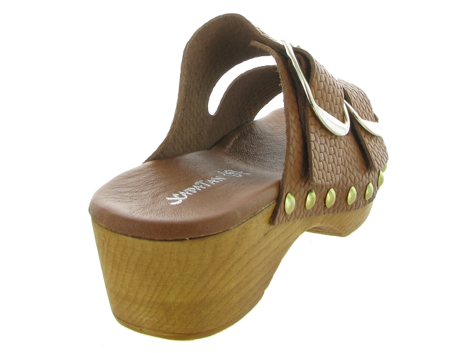 nu pieds - Mule Sabot - femme - Cuir - Marron - Xapatan4960101_5