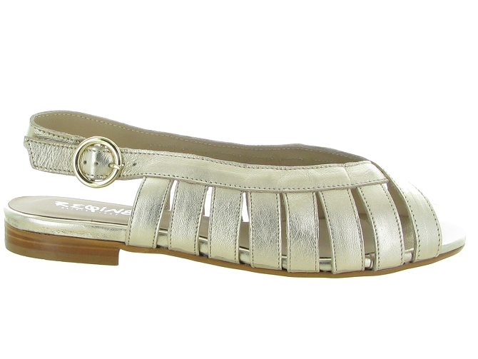 nu pieds - Cérémonie - femme - Cuir - Or - Reqins4961001_2