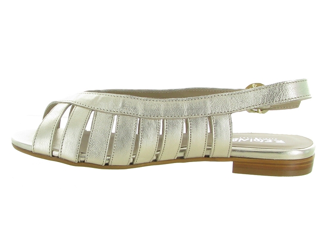 nu pieds - Cérémonie - femme - Cuir - Or - Reqins4961001_4