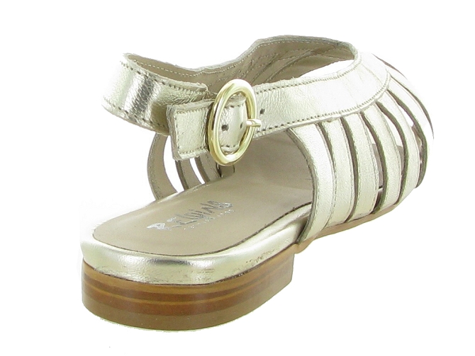 nu pieds - Cérémonie - femme - Cuir - Or - Reqins4961001_5
