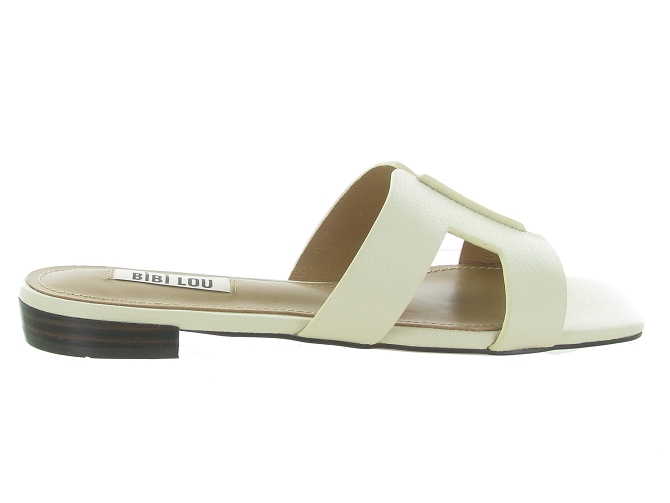 nu pieds - Mule Sabot - femme - Cuir - Blanc - Bibi lou4961301_2