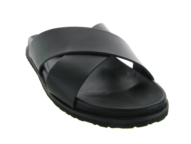 nu pieds - Mules et Tongs - homme - Cuir - Noir - Atelier tropezien4963801_3