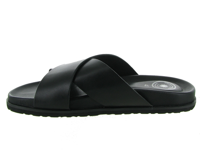 nu pieds - Mules et Tongs - homme - Cuir - Noir - Atelier tropezien4963801_4