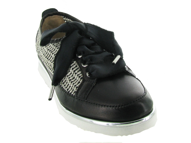 chaussures a lacets - Détente - femme - Cuir - Noir - Xsa4965202_3