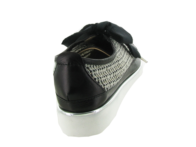chaussures a lacets - Détente - femme - Cuir - Noir - Xsa4965202_5