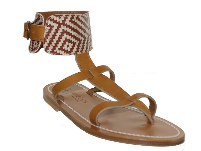 K.jacques nu pieds caravelle marron