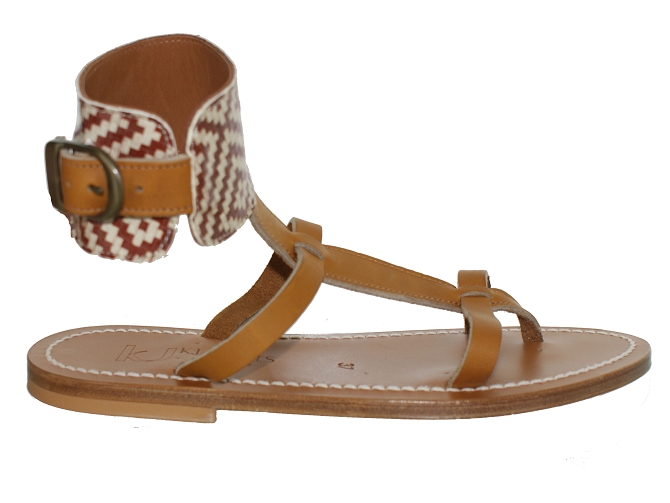 K.jacques nu pieds caravelle marron4972501_2