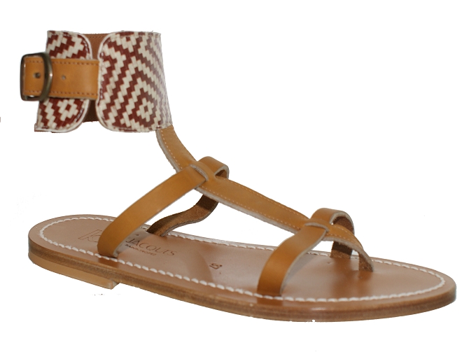 K.jacques nu pieds caravelle marron4972501_3