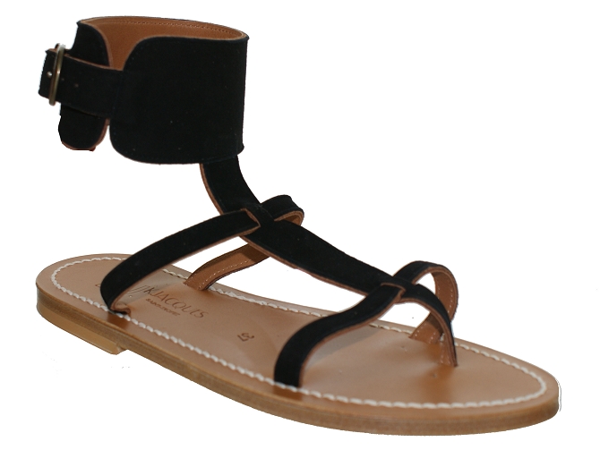 K.jacques nu pieds caravelle noir4972502_3