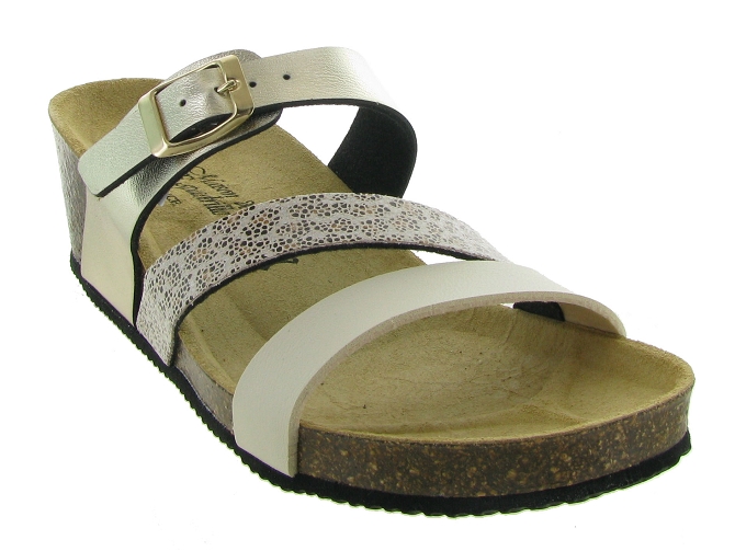 nu pieds - Mule Sabot - femme - Synthétique - Or - La maison de l espadrille4973401_3