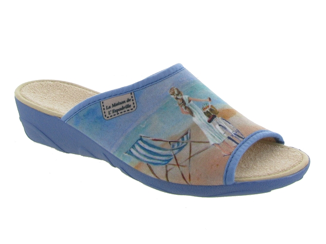 La maison de l espadrille chaussons et pantoufles 2094 bleu4974101_2