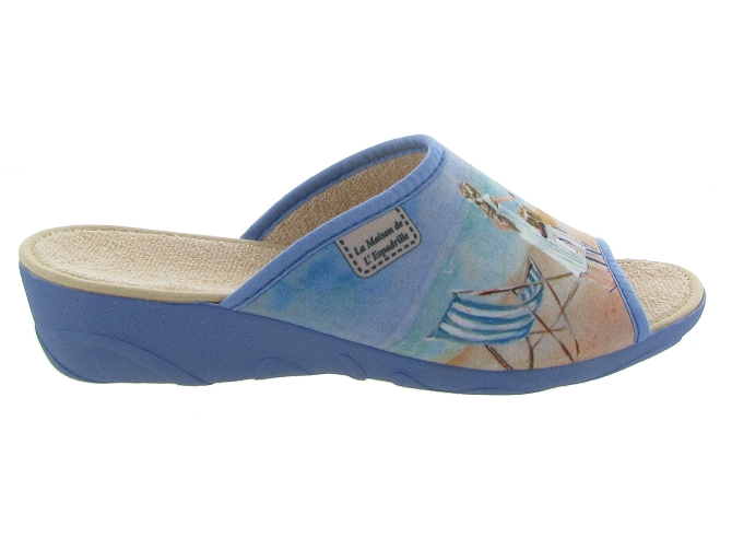 La maison de l espadrille chaussons et pantoufles 2094 bleu4974101_3