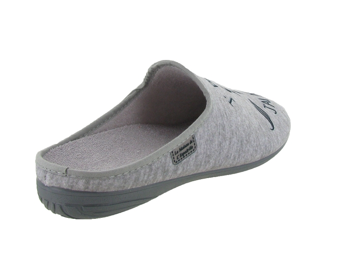 La maison de l espadrille chaussons et pantoufles 2482 gris4974301_5