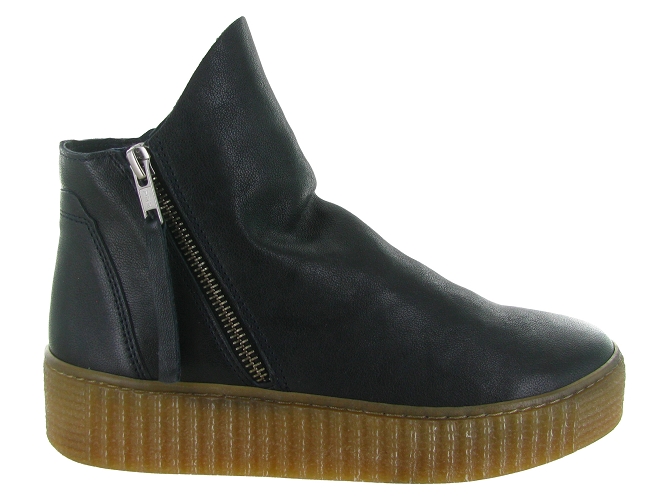 bottines et boots - Casual - femme - Cuir - Bleu Marine - Armando4974607_2