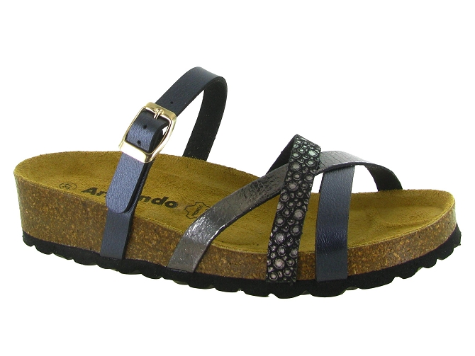 sandales et nu pieds - Mule Sabot - femme - Synthétique - Bleu Marine - Armando