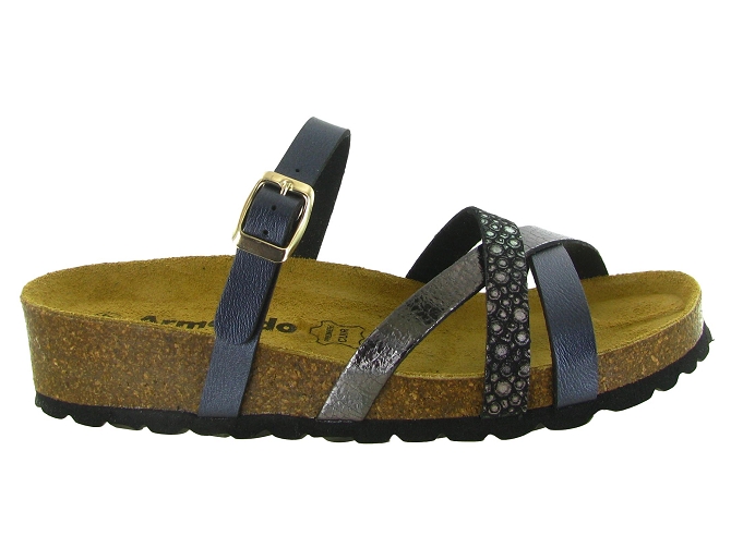 sandales et nu pieds - Mule Sabot - femme - Synthétique - Bleu Marine - Armando4975104_2