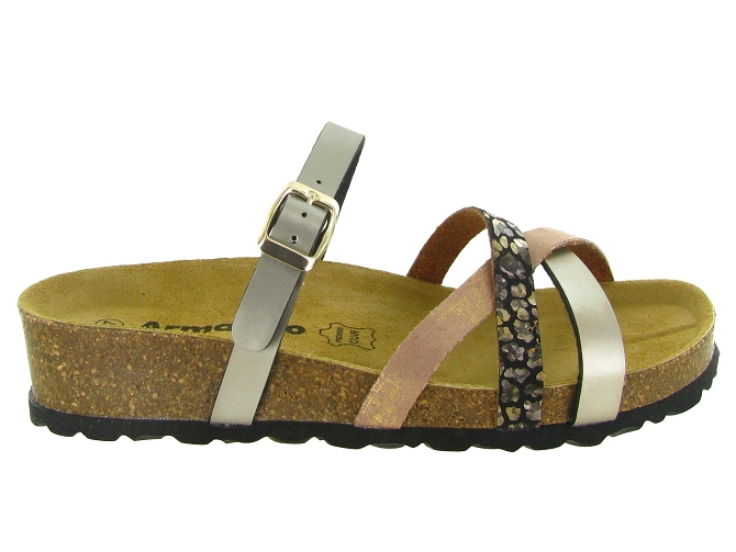 sandales et nu pieds - Mule Sabot - femme - Synthétique - Or - Armando4975105_2