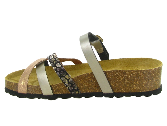 sandales et nu pieds - Mule Sabot - femme - Synthétique - Or - Armando4975105_4