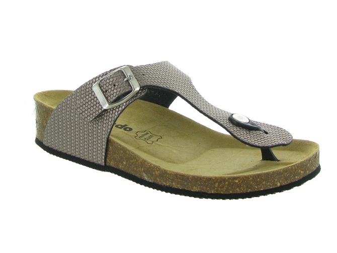 nu pieds - Mule Sabot - femme - Synthétique - Bronze - Armando