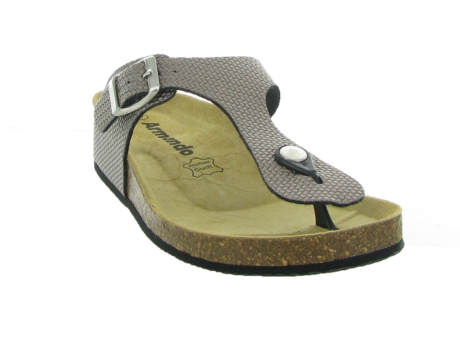 nu pieds - Mule Sabot - femme - Synthétique - Bronze - Armando4975301_3
