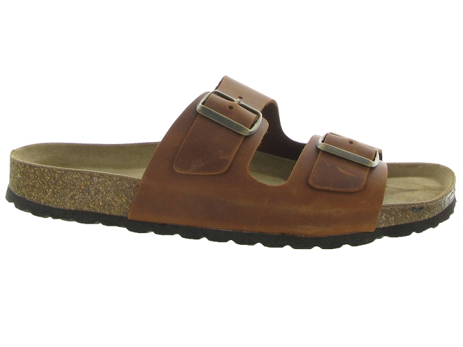 nu pieds - Mules et Tongs - homme - Cuir - Marron - Armando4975701_2