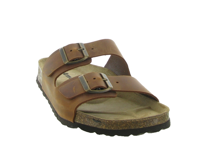 nu pieds - Mules et Tongs - homme - Cuir - Marron - Armando4975701_3