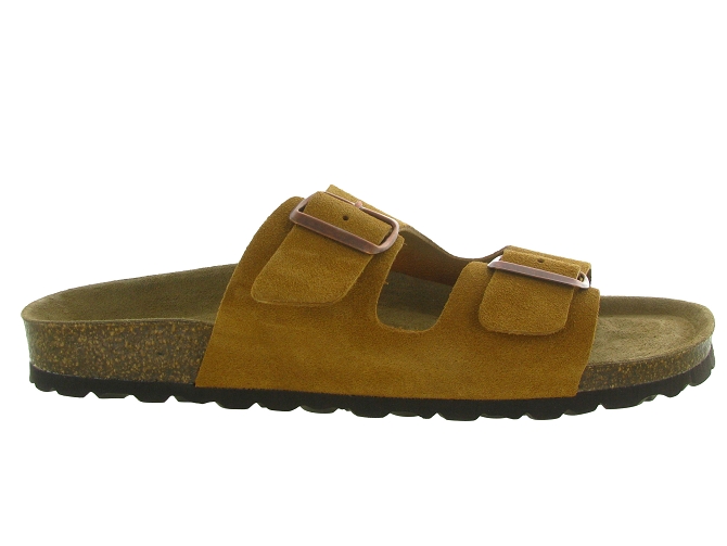 nu pieds - Mules et Tongs - homme - Cuir - Camel - Armando4975702_2